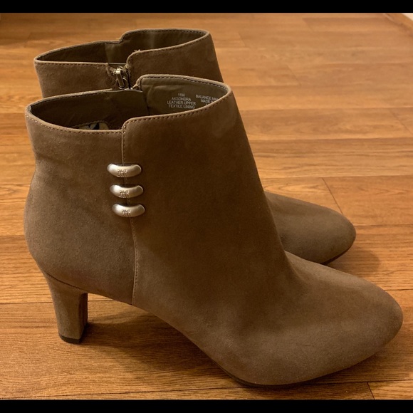 anne klein suede booties